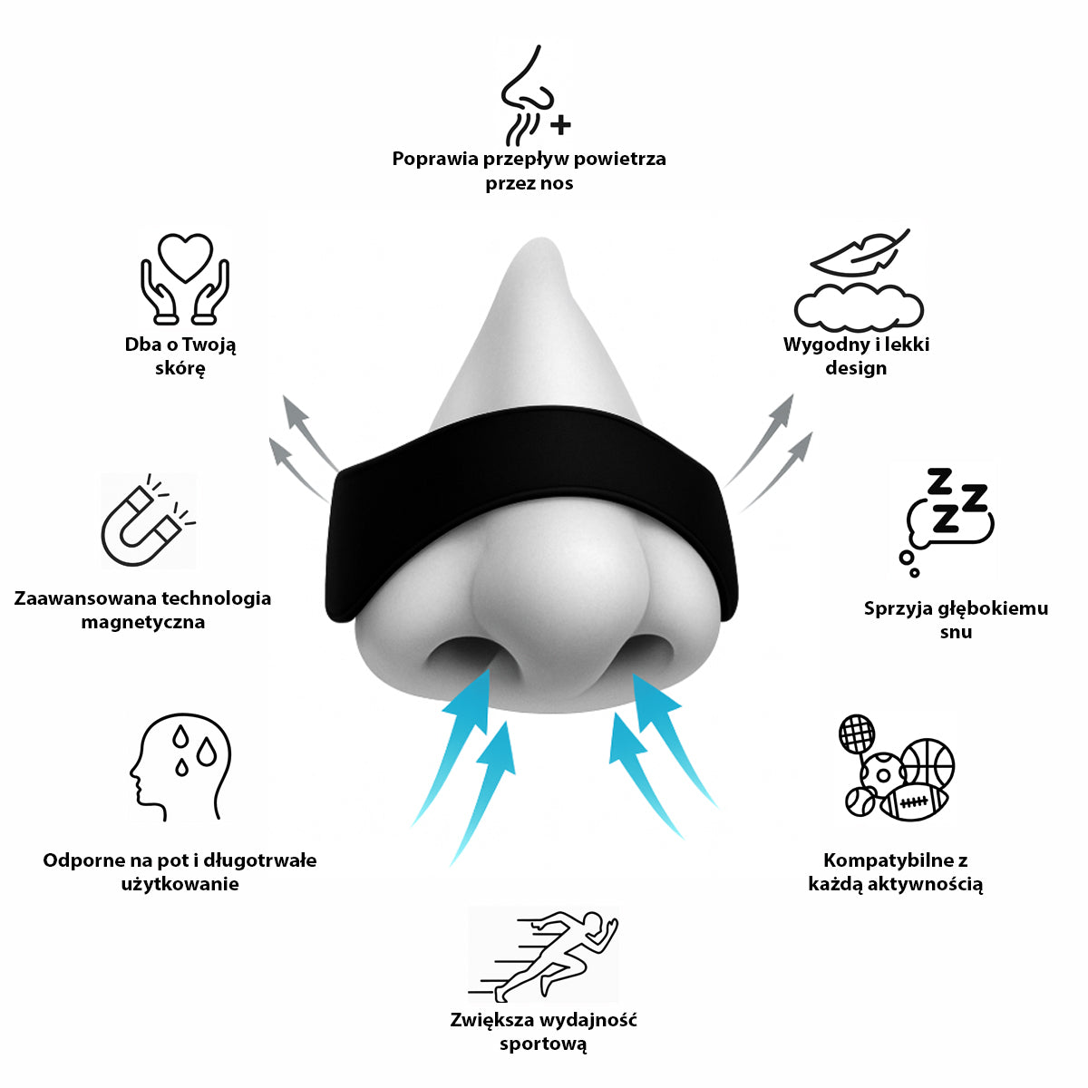 Magnetyczne Klipsy na Nos Noster